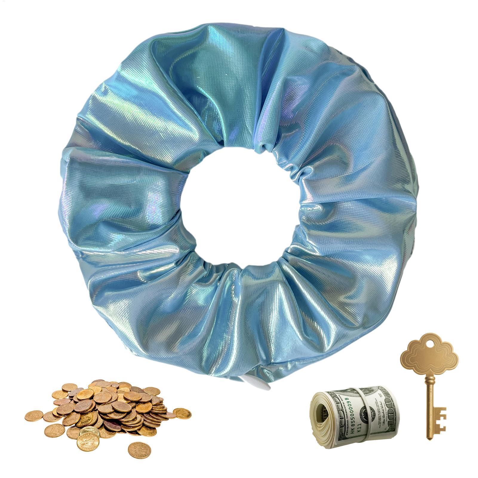 Headband Summer Knit - Weiche Haargummis mit Reißverschlusstasche, kleine elastische