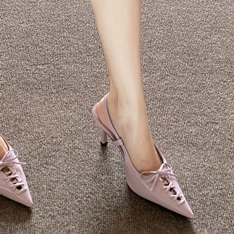 Sandal Strappy Heeled - Europäischer Stil Spitze High Heels mit