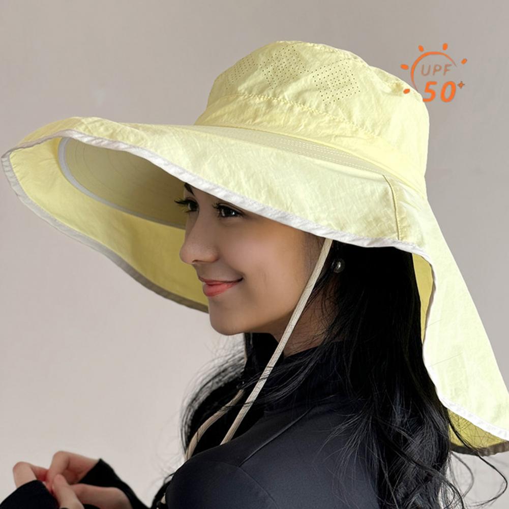Hat Floppy Wide - Damen-Sonnenhut mit Nackenschutz, breiter Krempe, schlappiger
