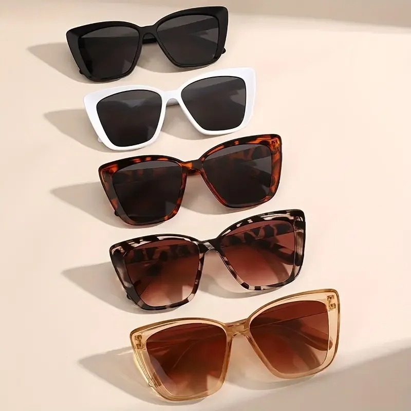Sunglasses Cat Eye - 5 Stück Damen-Sonnenbrillen im Vintage-Stil mit