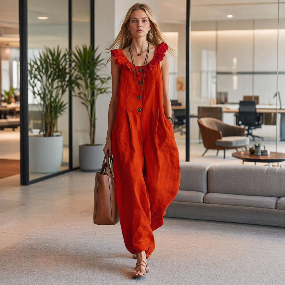 Damen-Overall, atmungsaktiv, e – Jumpsuit Linen Relaxed Bewertung und Preis
