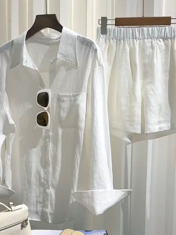 Sommer-Leinenhemd-Set für Dame – Linen Pant Wide Bewertung und Preis