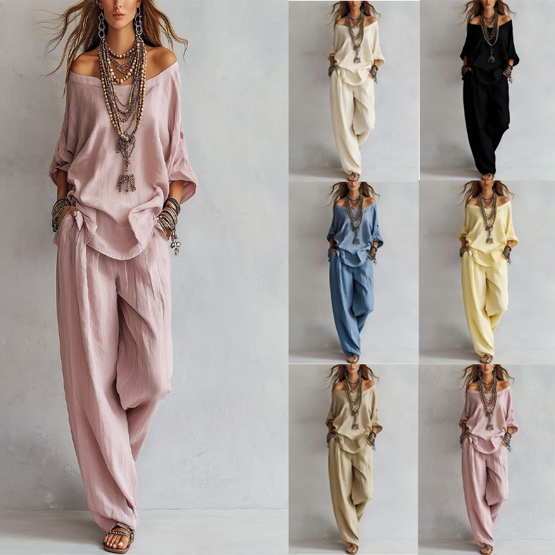 Damen Zweiteiler Dreiviertelär – Linen Pant Wide Bewertung und Preis