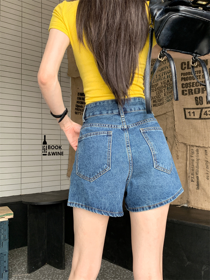 Blaue Jeansshorts für Damen, S – Shorts Denim Frayed Bewertung und Preis