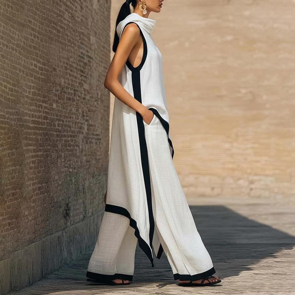 Damen Zweiteiler aus Baumwolle – Linen Pant Wide Bewertung und Preis