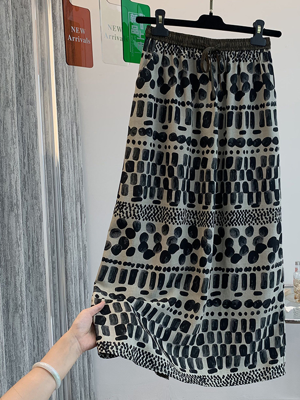 Retro-Blumenmuster, lockerer,  – Midi Skirt Floral Bewertung und Preis