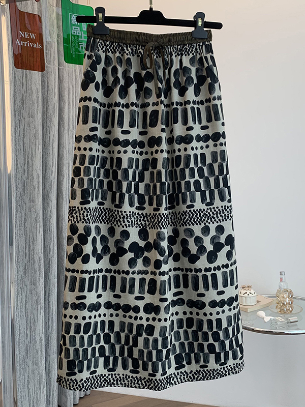 Retro-Blumenmuster, lockerer,  – Midi Skirt Floral Bewertung und Preis