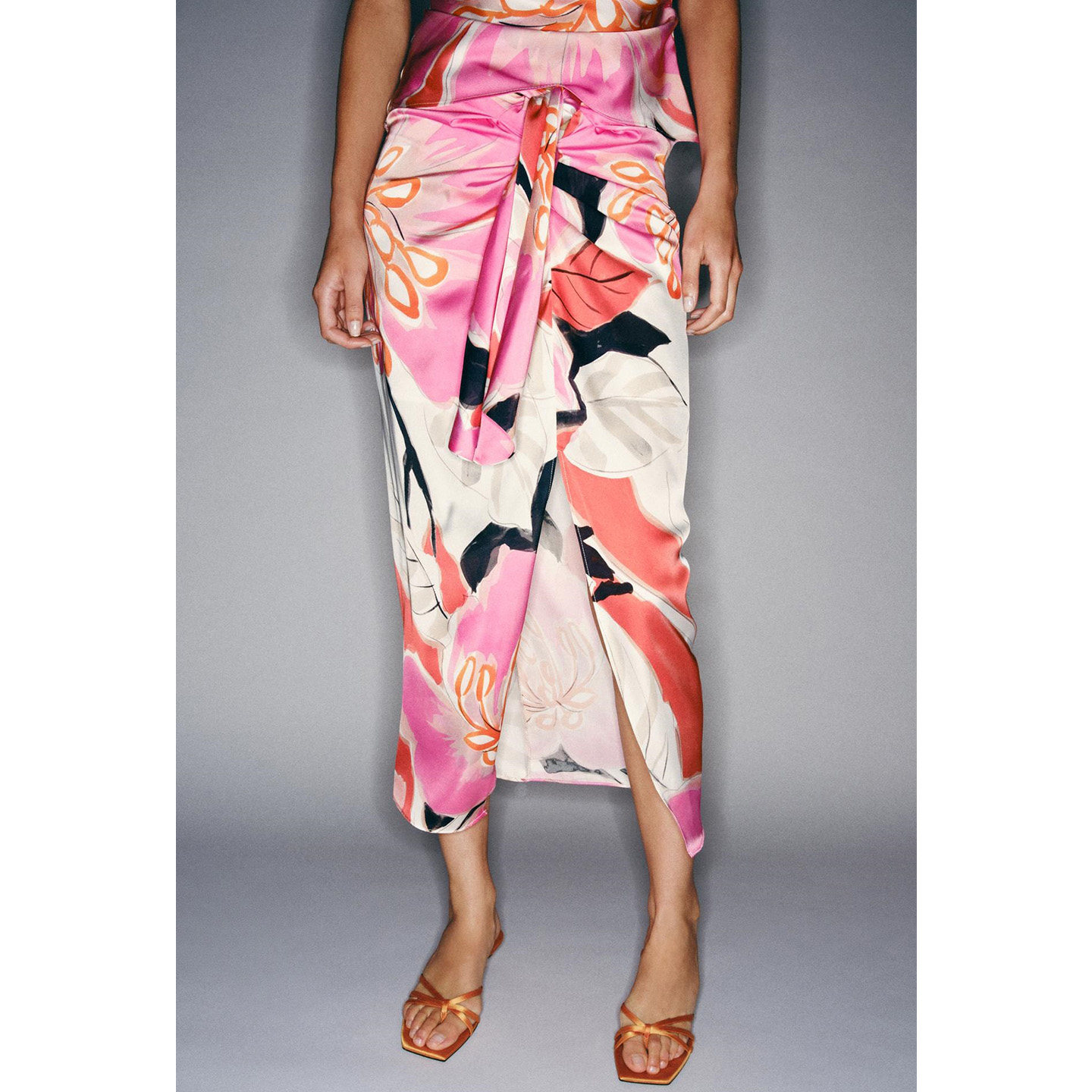 Hochgeschnittener Midirock, är – Midi Skirt Floral Bewertung und Preis