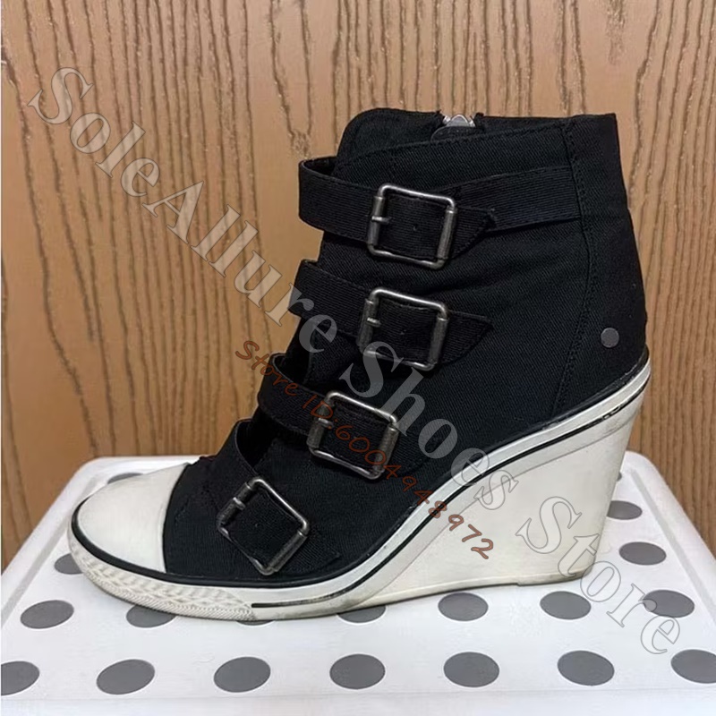Graue High-Top-Keilabsatz-Snea – Wedge Espadrille Women Bewertung und Preis