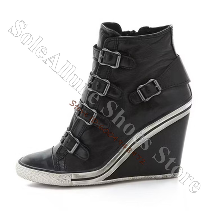 Graue High-Top-Keilabsatz-Snea – Wedge Espadrille Women Bewertung und Preis